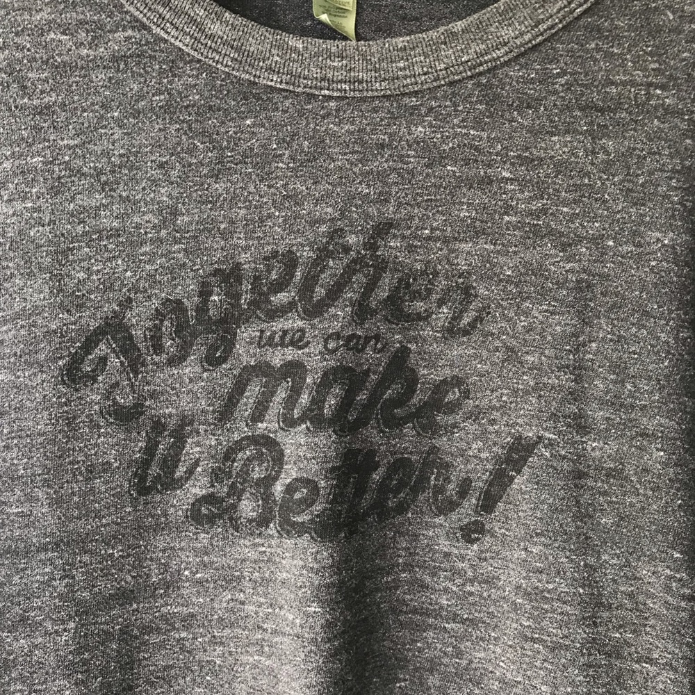 Alternative Apparel together long sleeve graphic T